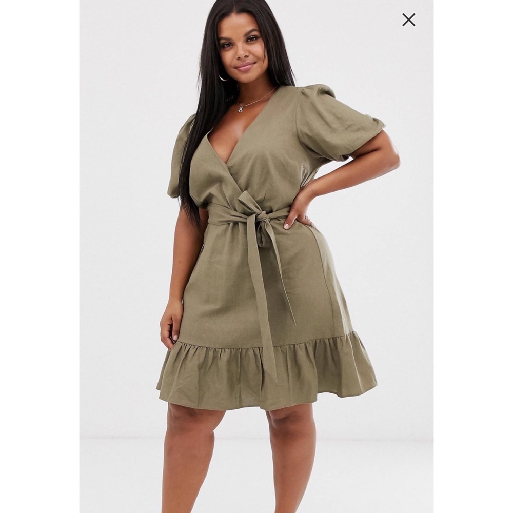 Olive green dress